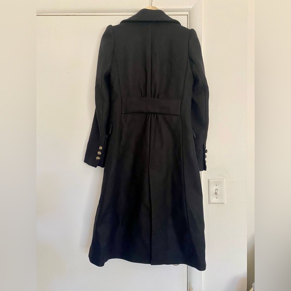 NWOT ZARA Classic Black Wool blend coat 75% wool - Picture 8 of 8